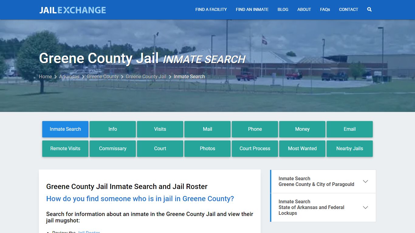 Inmate Search: Roster & Mugshots - Greene County Jail, AR - Jail Exchange