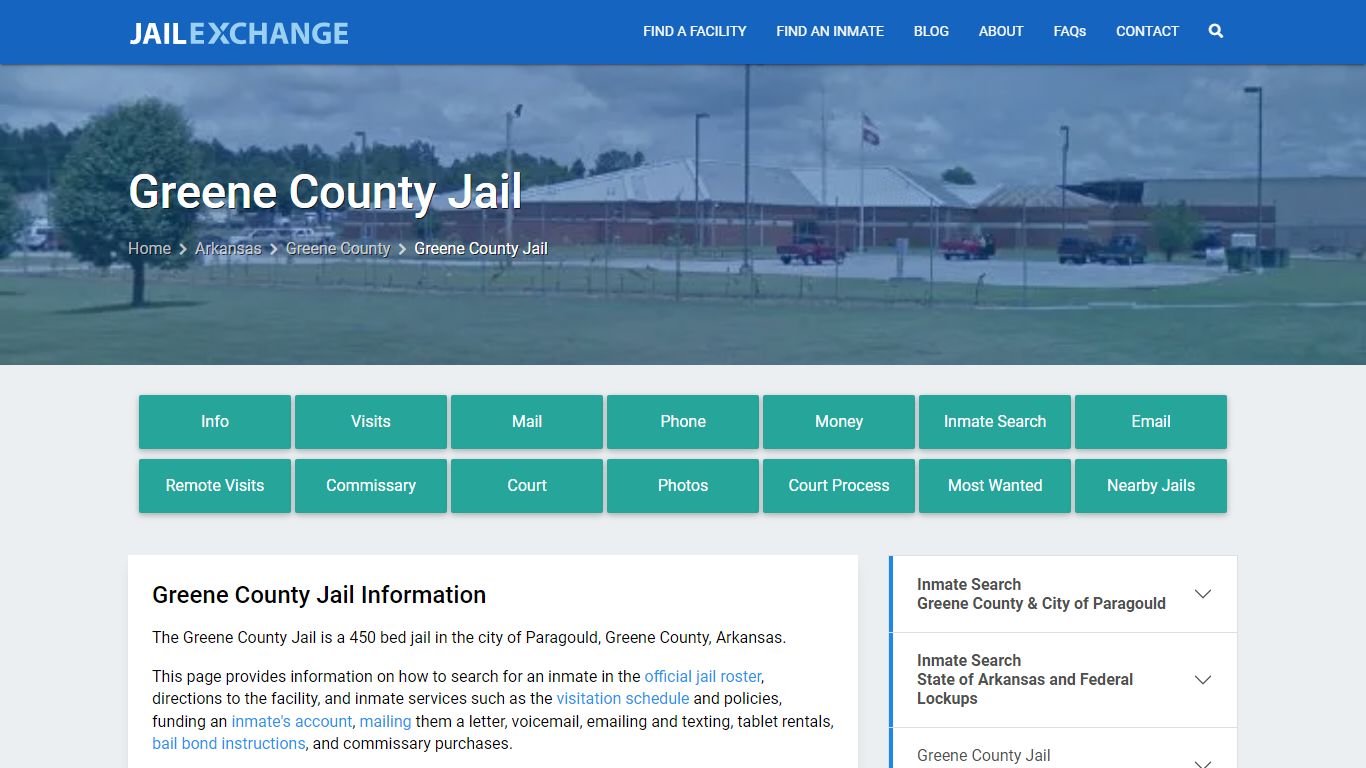 Greene County Jail, AR Inmate Search, Information